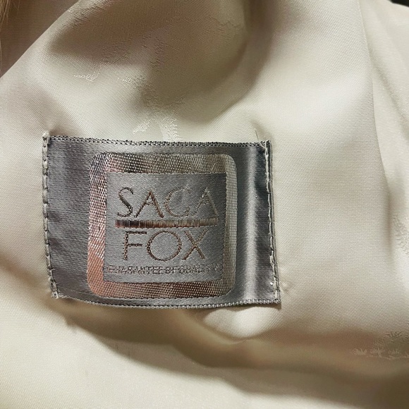 Authentic blue silver fox fur coat jacket mint condition size 8 - Picture 9 of 9